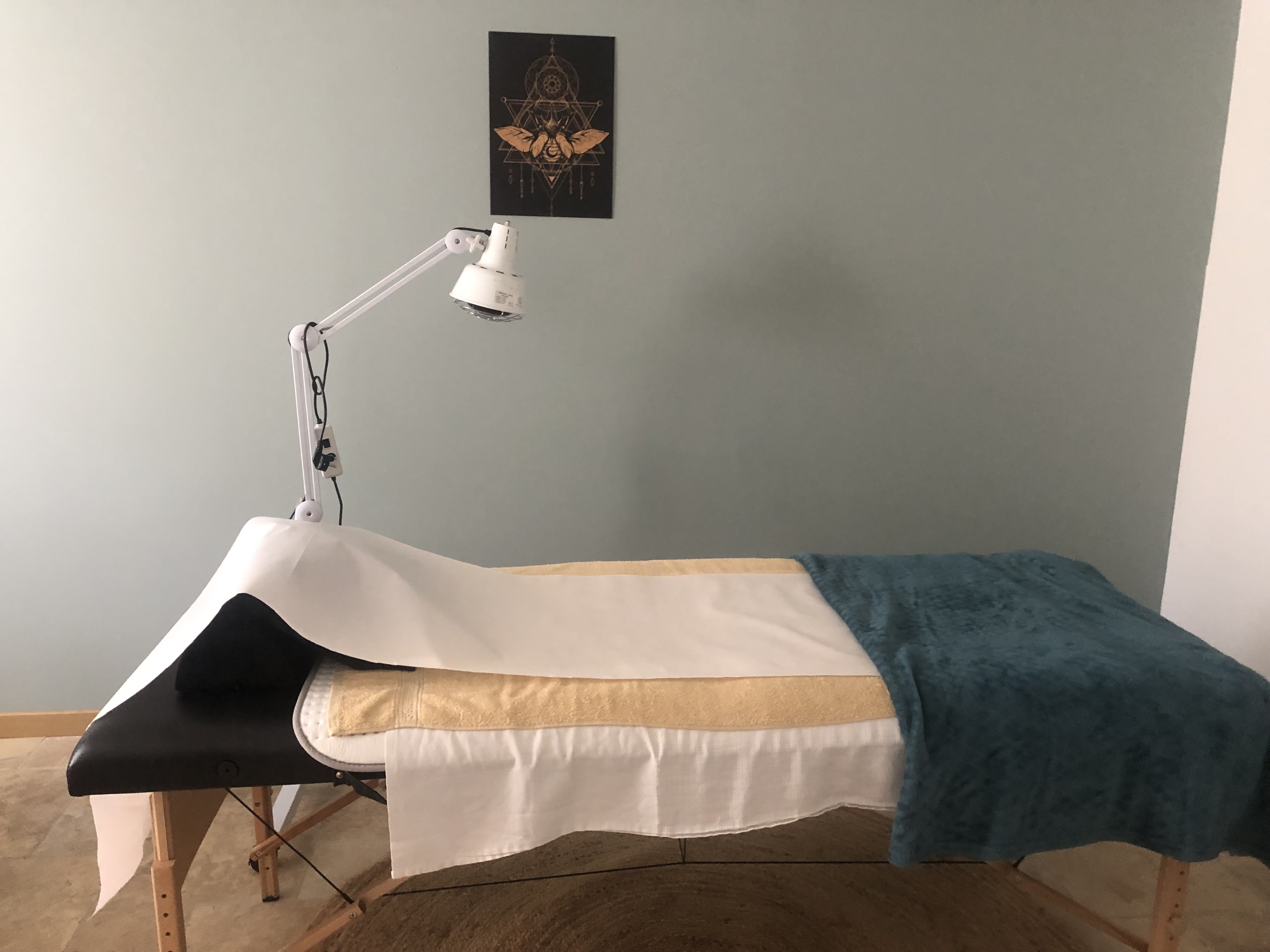 Lit dans le lieu des soins